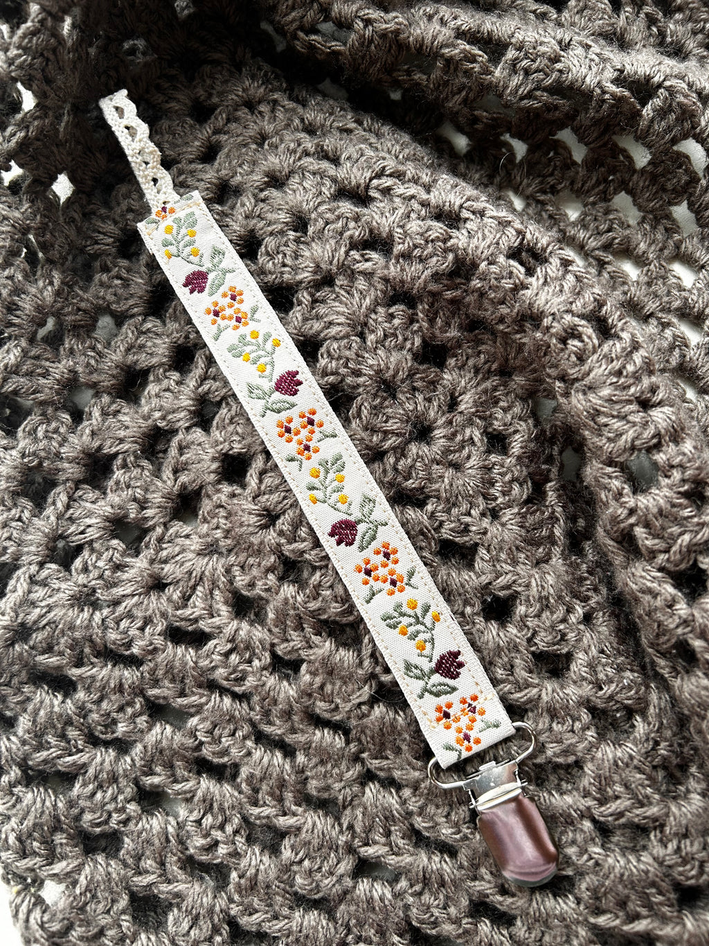 Autumn Bloom - Pacifier Clip