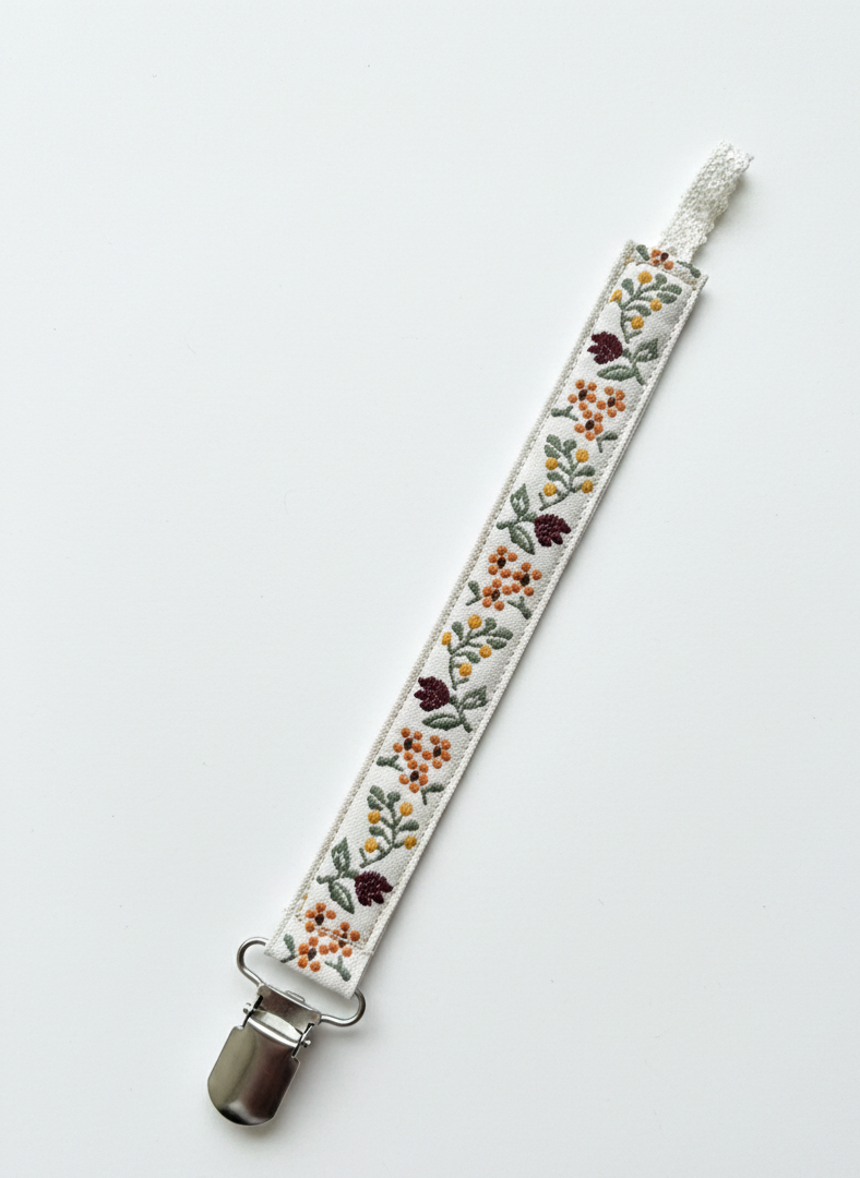 Autumn Bloom - Pacifier Clip
